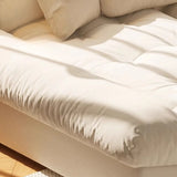 L-Shape Fabric Stain Resistant Beige Large Sectional Sofa Image - 5