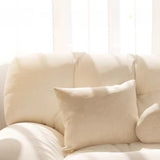 L-Shape Fabric Stain Resistant Beige Large Sectional Sofa Image - 7