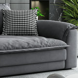 L-Shape Velvet Dark Grey Large Recliner Relaxation Sofa Image - 13