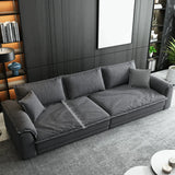 L-Shape Velvet Dark Grey Large Recliner Relaxation Sofa Image - 6