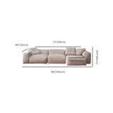 L-Shape Velvet Gray Large Relaxation Sectional Sofa Image - 17