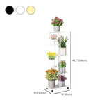 Ladder Metal Rolling 3-Tier Storage Plant Stand Gold #size
