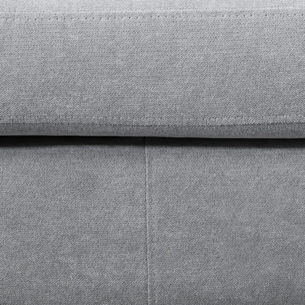 Lake Blue Flannel Square Arm Pillow Back Storage Sofa Image - 11