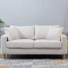 Lake Blue Removable Cushions Sewn Pillow Back Loveseat Image - 13