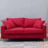 Lake Blue Removable Cushions Sewn Pillow Back Loveseat Image - 25