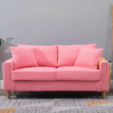 Lake Blue Removable Cushions Sewn Pillow Back Loveseat Image - 30