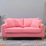 Lake Blue Removable Cushions Sewn Pillow Back Loveseat Image - 30