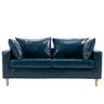 Lake Blue Removable Cushions Sewn Pillow Back Loveseat Image - 5