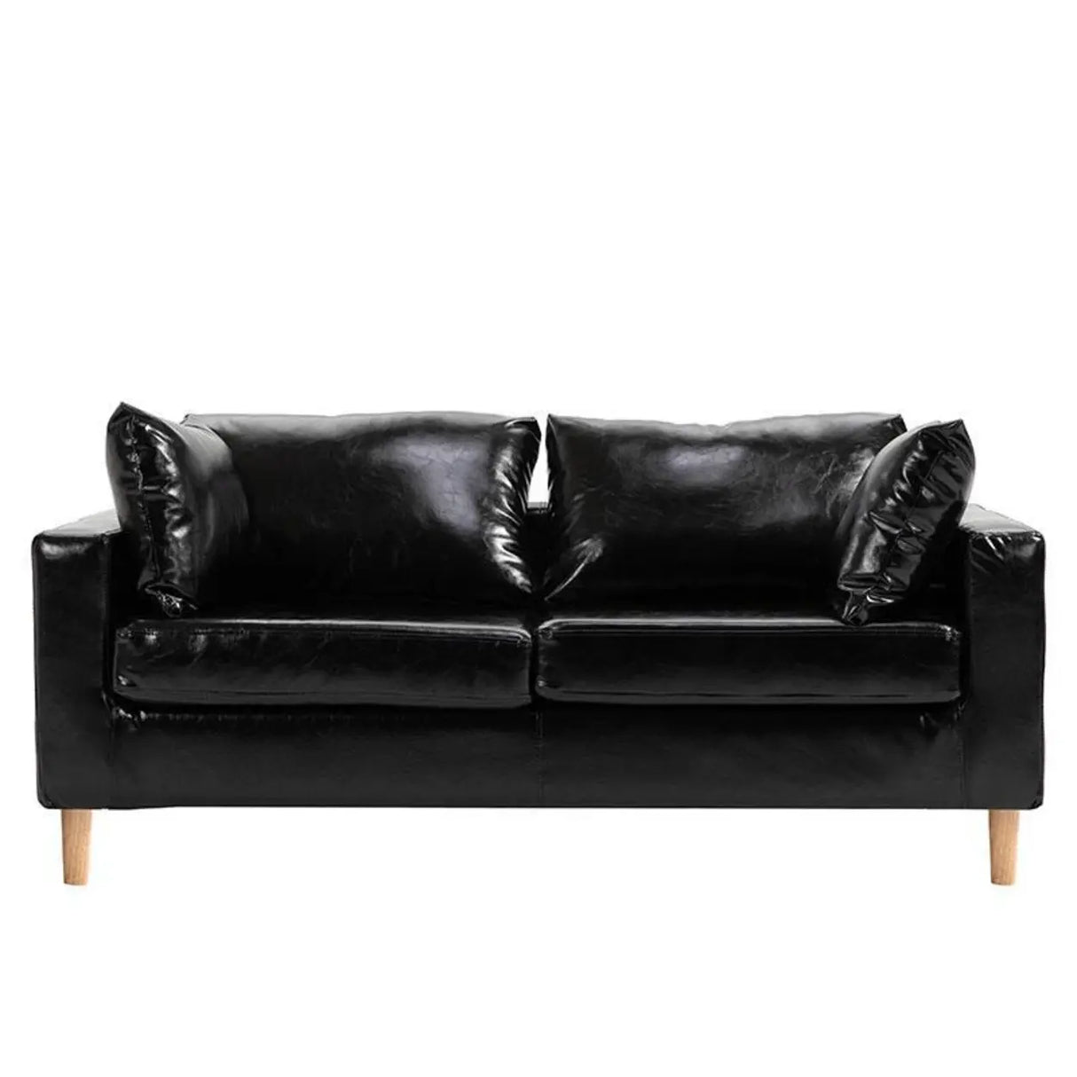 Lake Blue Removable Cushions Sewn Pillow Back Loveseat Image - 6
