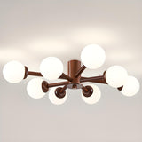 Large Sputnik Semi-Flush Mount Ceiling Light 12-Light Image - 10