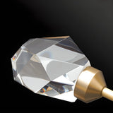 Large Starburst Crystal Semi-Flush Mount Light 17-Light Image - 15