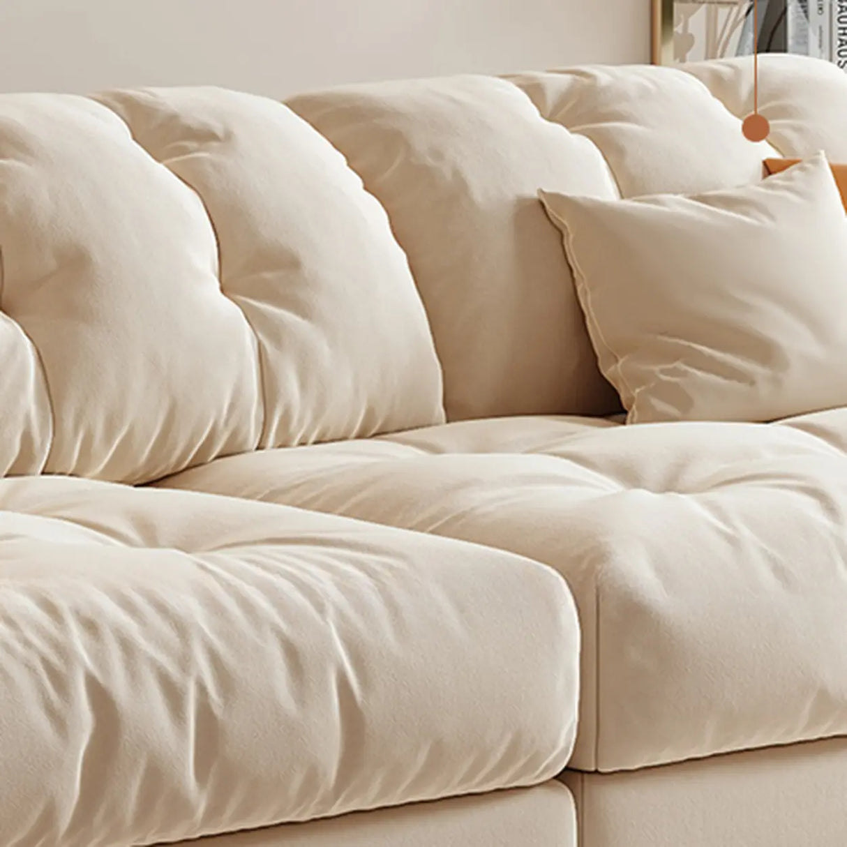 Large Stationary Tufted Tech Cloth Recliner Sofa Chaise Image - 7