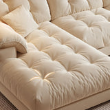 Large Stationary Tufted Tech Cloth Recliner Sofa Chaise Image - 8
