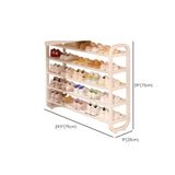 Large Trendy Metal Hallway White Open Storage Shoe Rack Image - 21