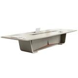 Large Wooden Rectangle Office Conference Desk for 12 Image - 6