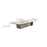Large Wooden Rectangle Office Conference Desk for 12 #size
