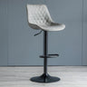 Leather Adjustable Iron Bucket Swivel Counter Bar Stool Image - 19