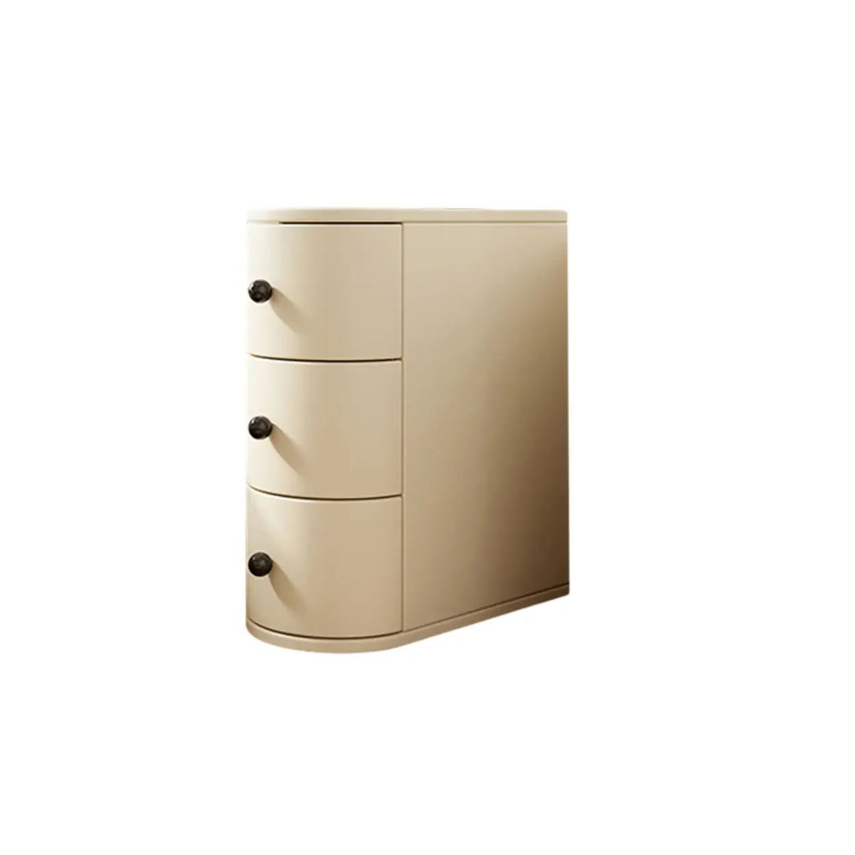 Leather Countertop Kids Nightstand with Three Drawers Image - 10