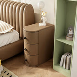Leather Countertop Kids Nightstand with Three Drawers Image - 3