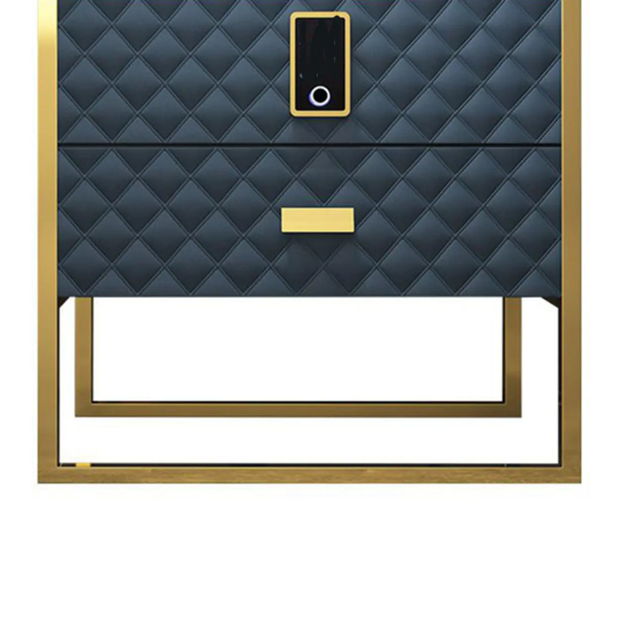 Leather Frame Drawer Kids Nightstand with Smart Control Image - 17