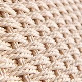 Light Brown Saddle Leather Woven Back Side Chair Image - 14