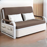 Light Gray Cotton Linen Cushion Back Storage Sleeper Image - 10