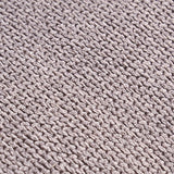 Light Gray Linen Fixed Back Natural Four Legs Arm Chair Image - 7