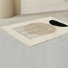 Light Gray Modern Geometric Pattern Polyester Area Rug Image - 11