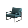 Light Gray Tech Cloth Pillow Back Accent Chair with Leg Image - 10