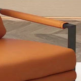 Light Gray Tech Cloth Pillow Back Accent Chair with Leg Image - 13