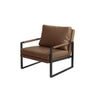 Light Gray Tech Cloth Pillow Back Accent Chair with Leg Image - 8