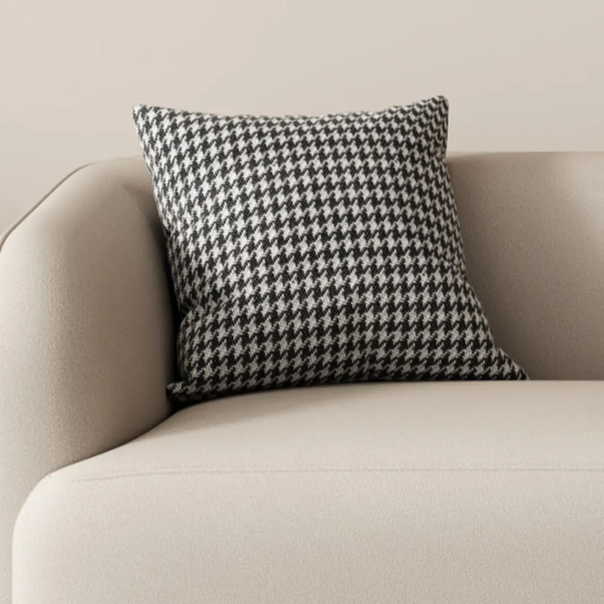 Light Gray Water Resistant Leather Tuxedo Arm Sofa Image - 12