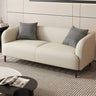 Light Gray Water Resistant Leather Tuxedo Arm Sofa Image - 3