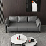 Light Gray Water Resistant Pillow Back Foam Fill Sofa Image - 6