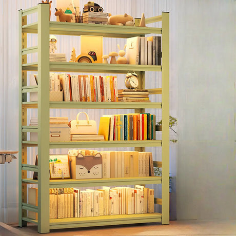 Light Green Fresh Open Back Steel Organizer Bookshelf Image - 2
