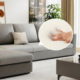 Light Green Tech Cloth Modular Sectional with Storage Image - 8