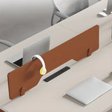 Light Wood Drawer Cabinet Rectangle Office Writing Desk Image - 15