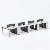 Light Wood Drawer Cabinet Rectangle Office Writing Desk Image - 21