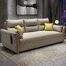 Linen Blend Flared Arm Storage Sleeper Sofa with Pillow Image - 11