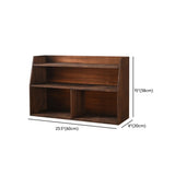 Living Room Brown Wood Small Storage China Cabinet #size