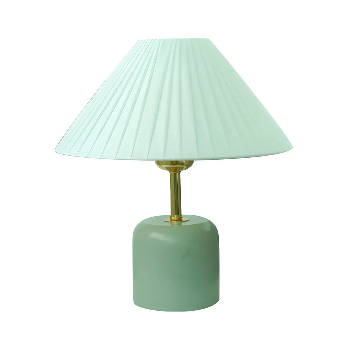 Living Room Elegant Cone Fabric Ceramic Table Lamp Image - 6