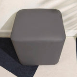 Living Room Gray Square Leather Mini Sponge Ottoman Image - 13