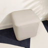 Living Room Gray Square Leather Mini Sponge Ottoman Image - 4