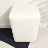 Living Room Gray Square Leather Mini Sponge Ottoman Image - 9