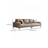 Living Room Grey Tear Resistant Nappa	Leather Sofa Image - 22