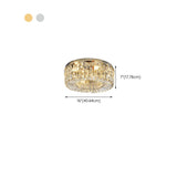 Living Room Luxury Crystal Flush Mount Ceiling Light Image - 19
