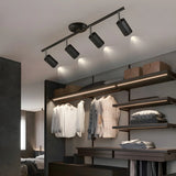 Living Room Modern Adjustable Brass Track Light Large Image - 2