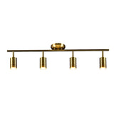 Living Room Modern Adjustable Brass Track Light Large Image - 9
