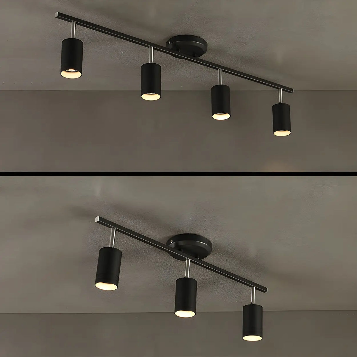 Living Room Modern Adjustable Brass Track Light Large Image - 11