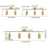 Living Room Modern Gold Linear Metal Fixed Track Light #size